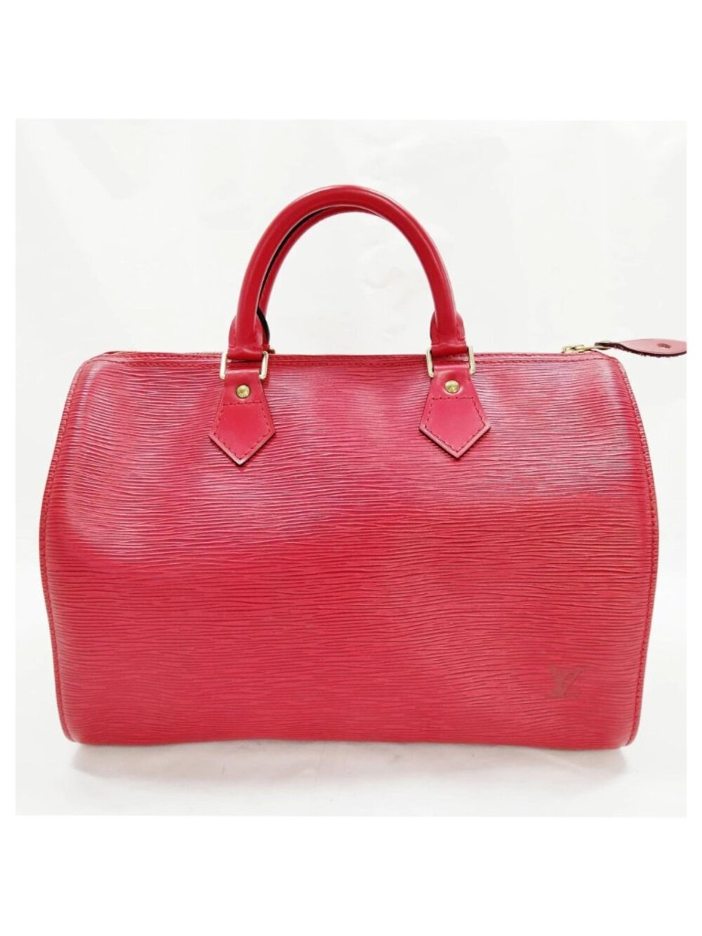 Authentic Louis Vuitton Epi Speedy 35 Red Leather Satchel Bag - Picture 2 of 16